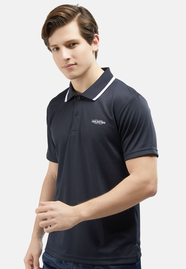 CTH Unlimited Men Polyester Jersey Short Sleeve Polo Shirt With Tipping Collar - CU-7948(R)