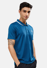 CTH Unlimited Men Polyester Jersey Short Sleeve Polo Shirt With Tipping Collar - CU-7948(R)
