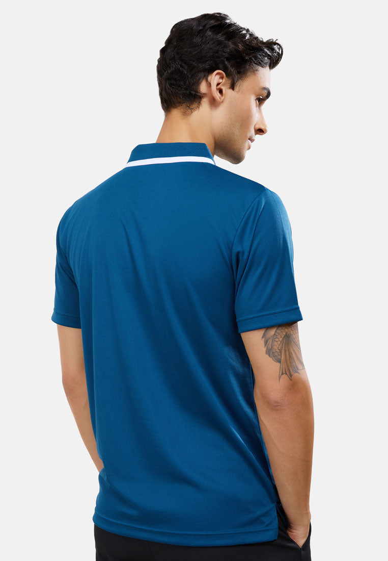 CTH Unlimited Men Polyester Jersey Short Sleeve Polo Shirt With Tipping Collar - CU-7948(R)