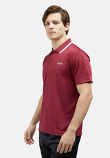 CTH Unlimited Men Polyester Jersey Short Sleeve Polo Shirt With Tipping Collar - CU-7948(R)