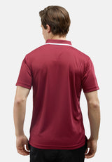 CTH Unlimited Men Polyester Jersey Short Sleeve Polo Shirt With Tipping Collar - CU-7948(R)