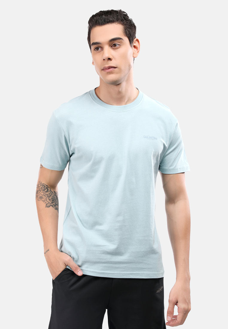 CTH Unlimited Men Single Jersey Round Neck Short Sleeve T-Shirt  With Printed Logo - CU-90678(R)