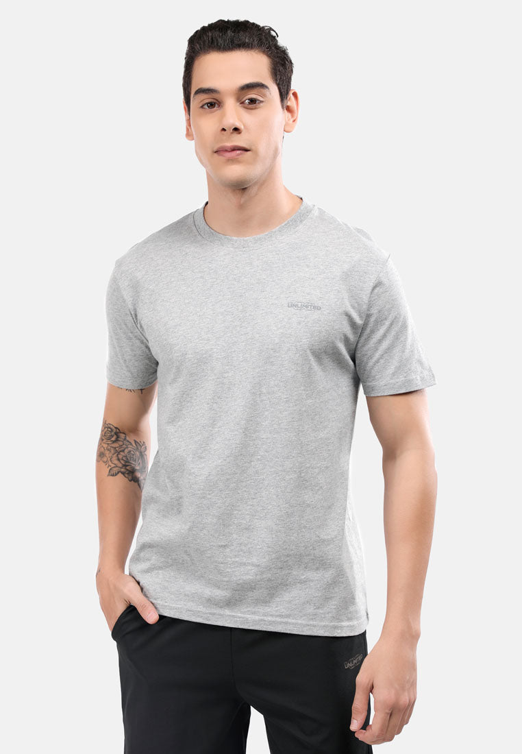 CTH Unlimited Men Single Jersey Round Neck Short Sleeve T-Shirt  With Printed Logo - CU-90678(R)