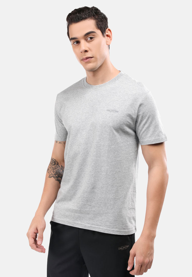 CTH Unlimited Men Single Jersey Round Neck Short Sleeve T-Shirt  With Printed Logo - CU-90678(R)