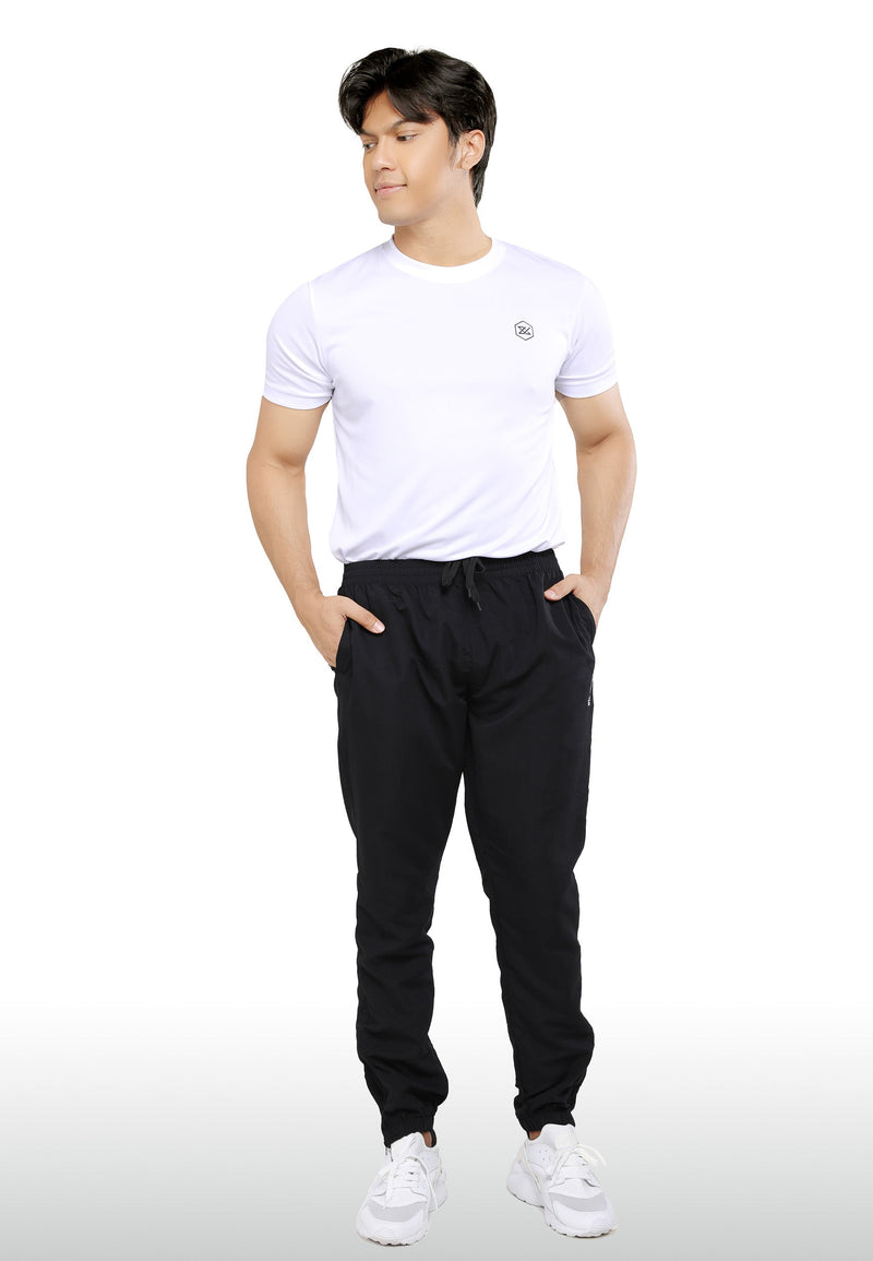 CTH Unlimited Men Micro Fibre Track Pants With Elastic Cuffs and Zipper Hem - CU-5338(R)