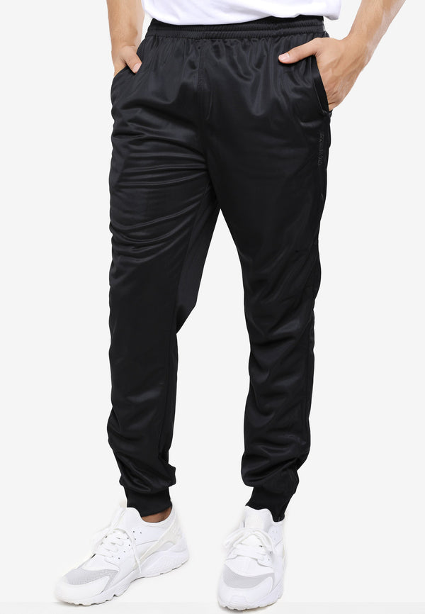 CTH Unlimited Men Tricot Track Pants With Ribbed Cuffs and Zipper Hem - CU-5336(R)