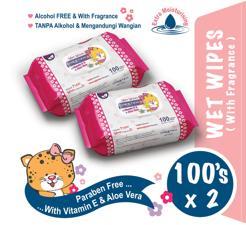 Baby Cheetah Wet Wipes (Value Pack)