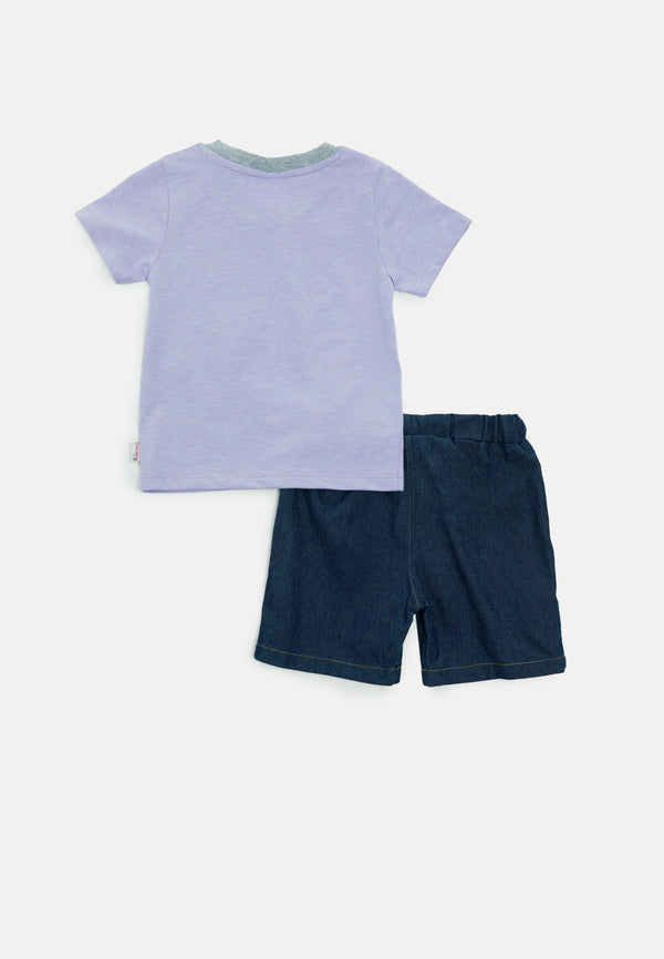 Baby Cheetah Boy Woven Suit Set - CBB-182522