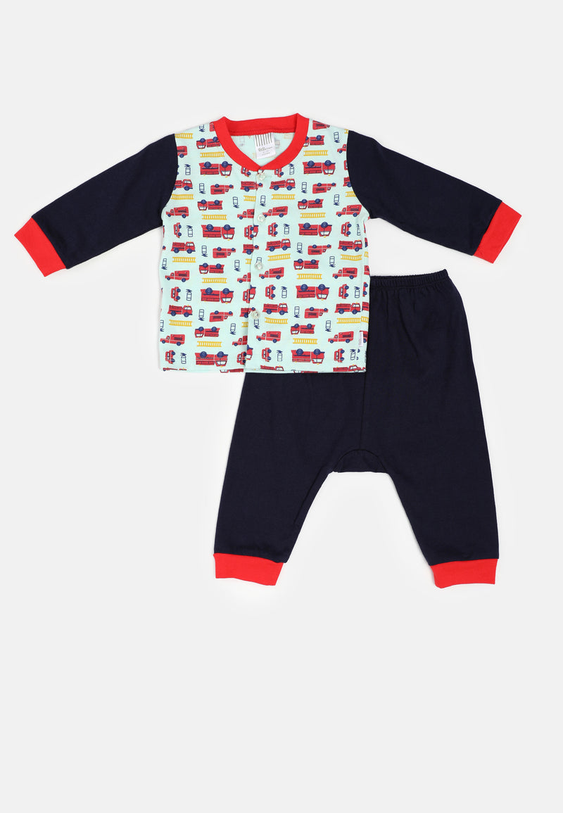 Baby Cheetah Boy Long Sleeves Suit Set - CBB-182552(F)