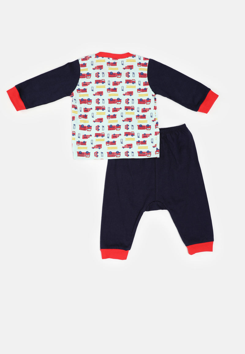 Baby Cheetah Boy Long Sleeves Suit Set - CBB-182552(F)