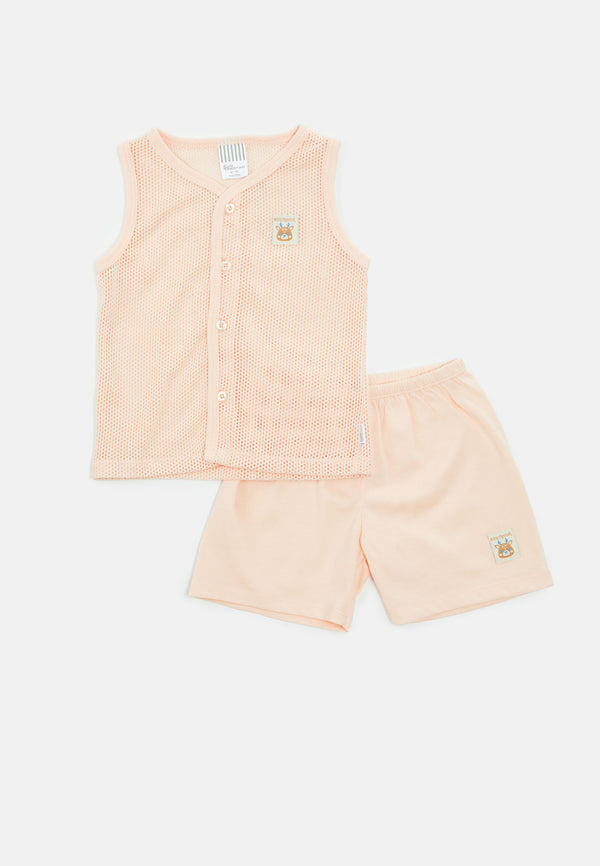 Baby Cheetah Boy Singlet Suit Set - CBB-182580(F)