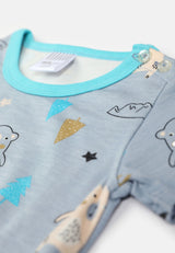 Baby Cheetah Boy Short Sleeves Suit Set - CBB-182608(F)