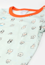 Baby Cheetah Boy Short Sleeves Suit Set - CBB-182610(F)