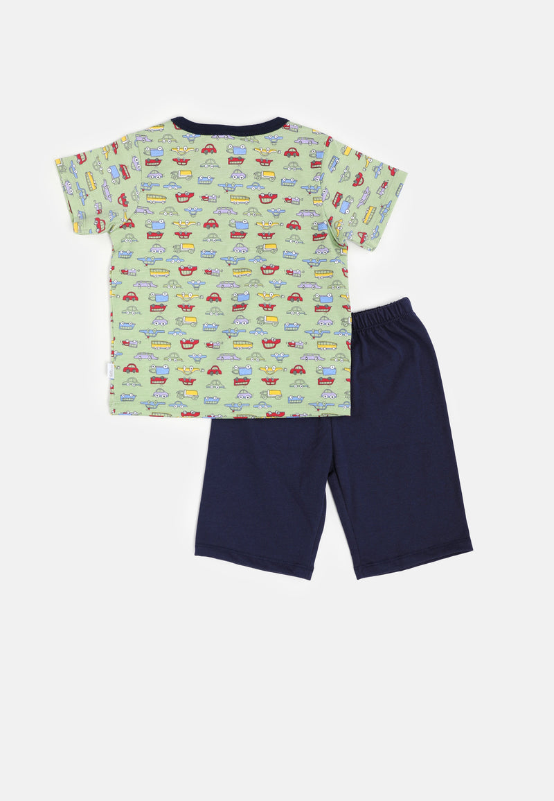 Baby Cheetah Boy Singlet Suit Set - CBB-182622(F)