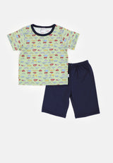 Baby Cheetah Boy Singlet Suit Set - CBB-182622(F)