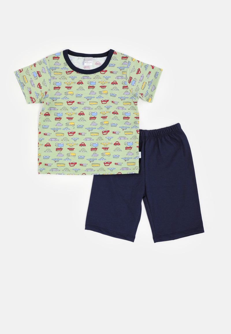 Baby Cheetah Boy Singlet Suit Set - CBB-182622(F)