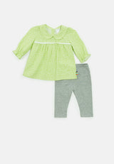Baby Cheetah Girl Woven Suit Set - CBG-182540
