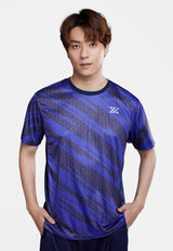 CTH unlimited Microfiber Kool Fit Round Neck Short Sleeve Jersey Top with Sublimation Print - CU-90810