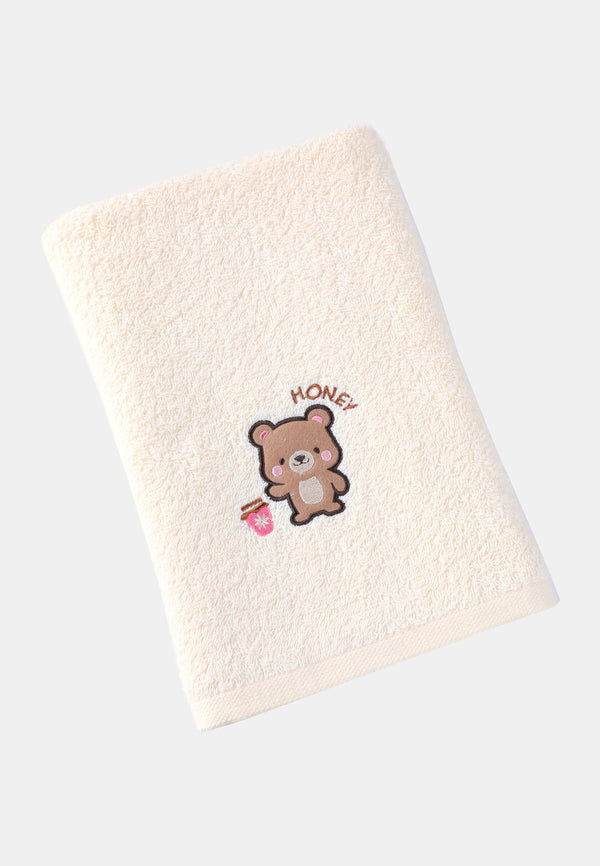 Baby Cheetah Baby Bath Towel With Embroidery - CBB-BT18028