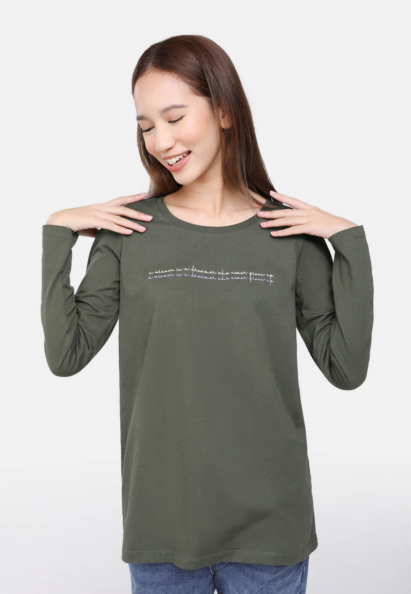 CHEETAH Women Basic Long Sleeve T-Shirt - CL-65628