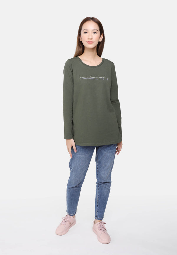 CHEETAH Women Basic Long Sleeve T-Shirt - CL-65628