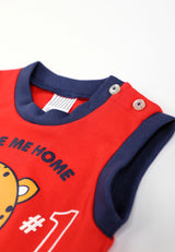 Baby Cheetah Boy Singlet Suit Set - CBB-182642(F)