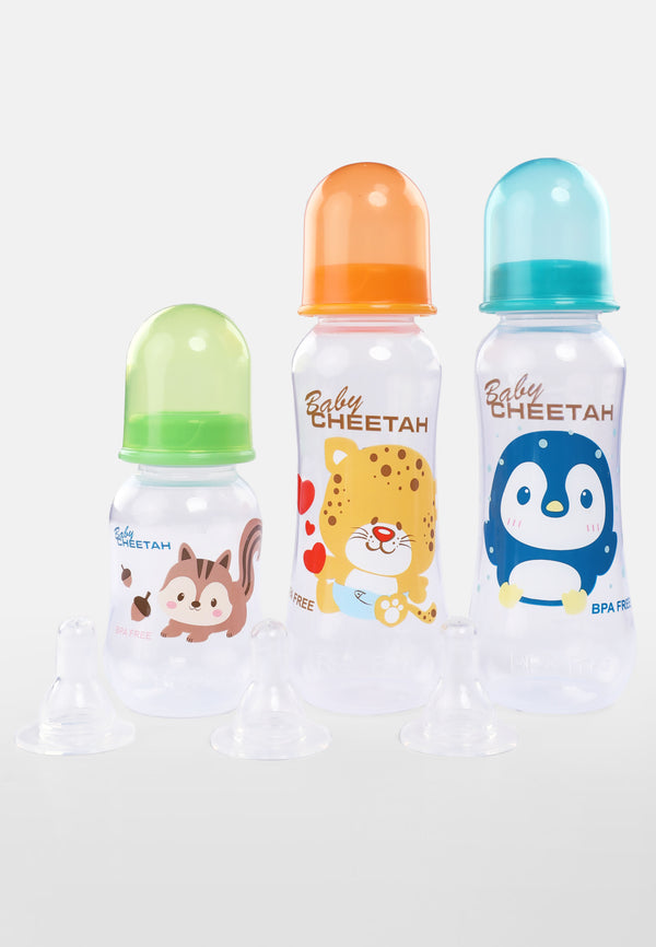 Baby Cheetah 3 in 1 Feeding Bottle (Combo 1) - CBB-FB22008