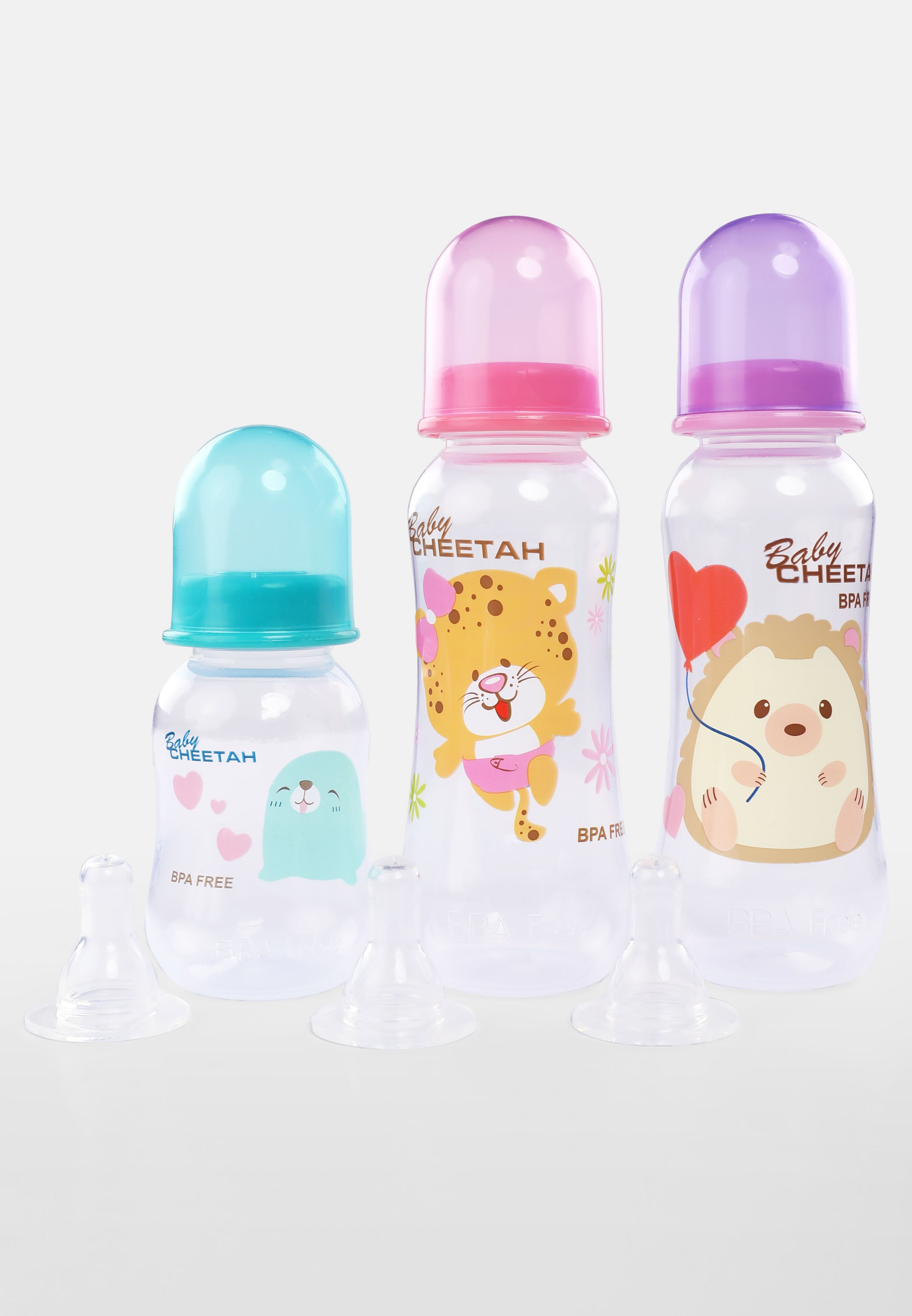 Baby Cheetah 3 in 1 Feeding Bottle (Combo 2) - CBB-FB22008