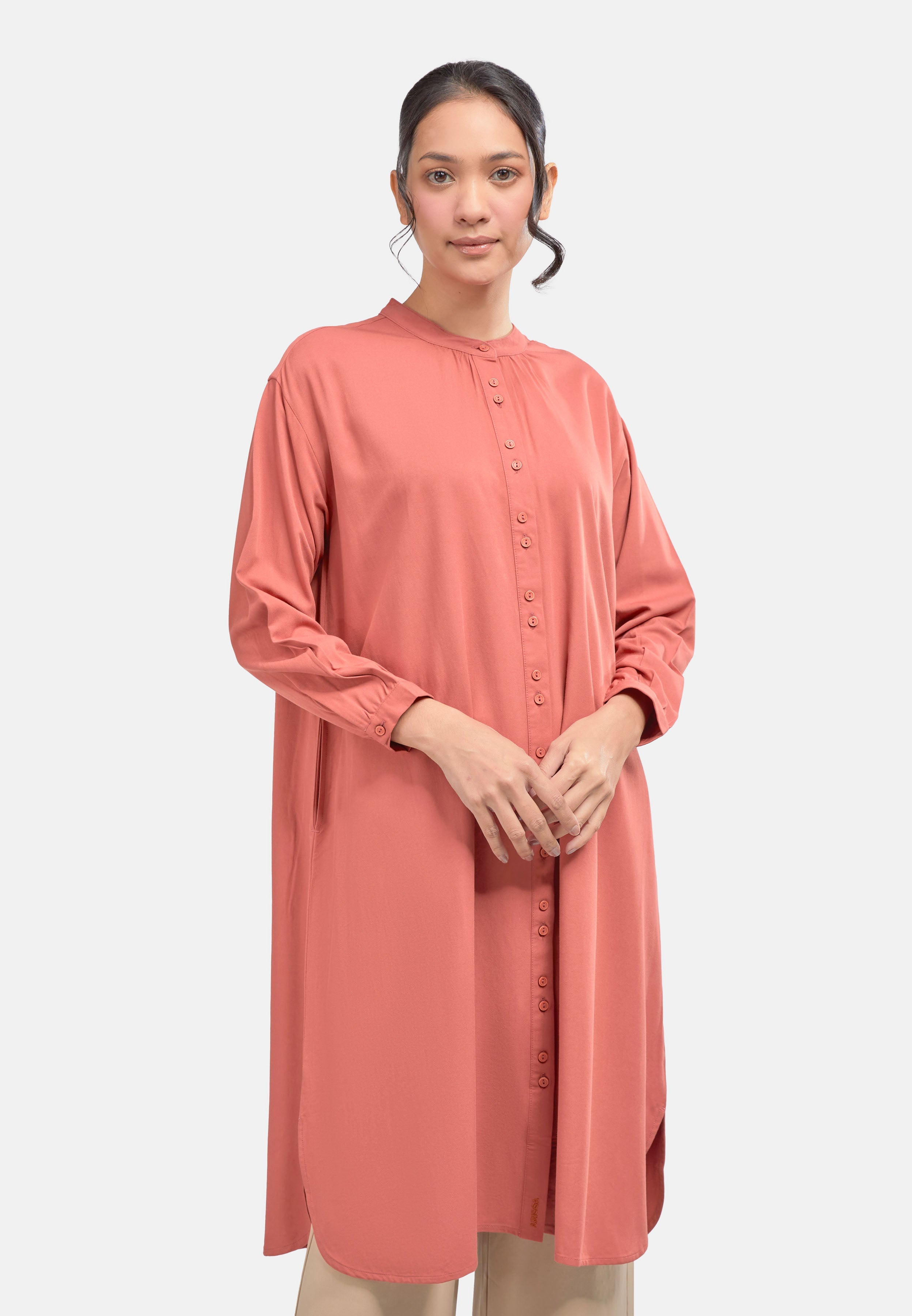 Arissa Long Sleeve Shirtdress - ARS-19166 (MD2)