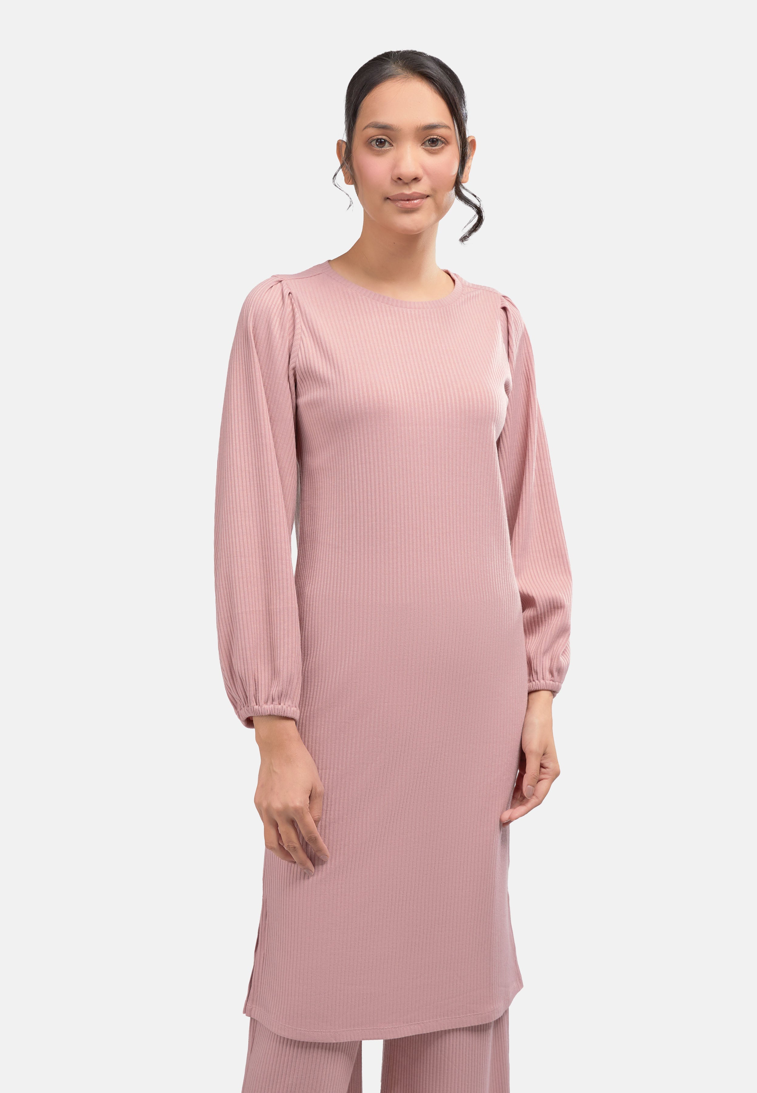 Arissa Puffed Long Sleeve Dress - ARS-6778 (MD2)