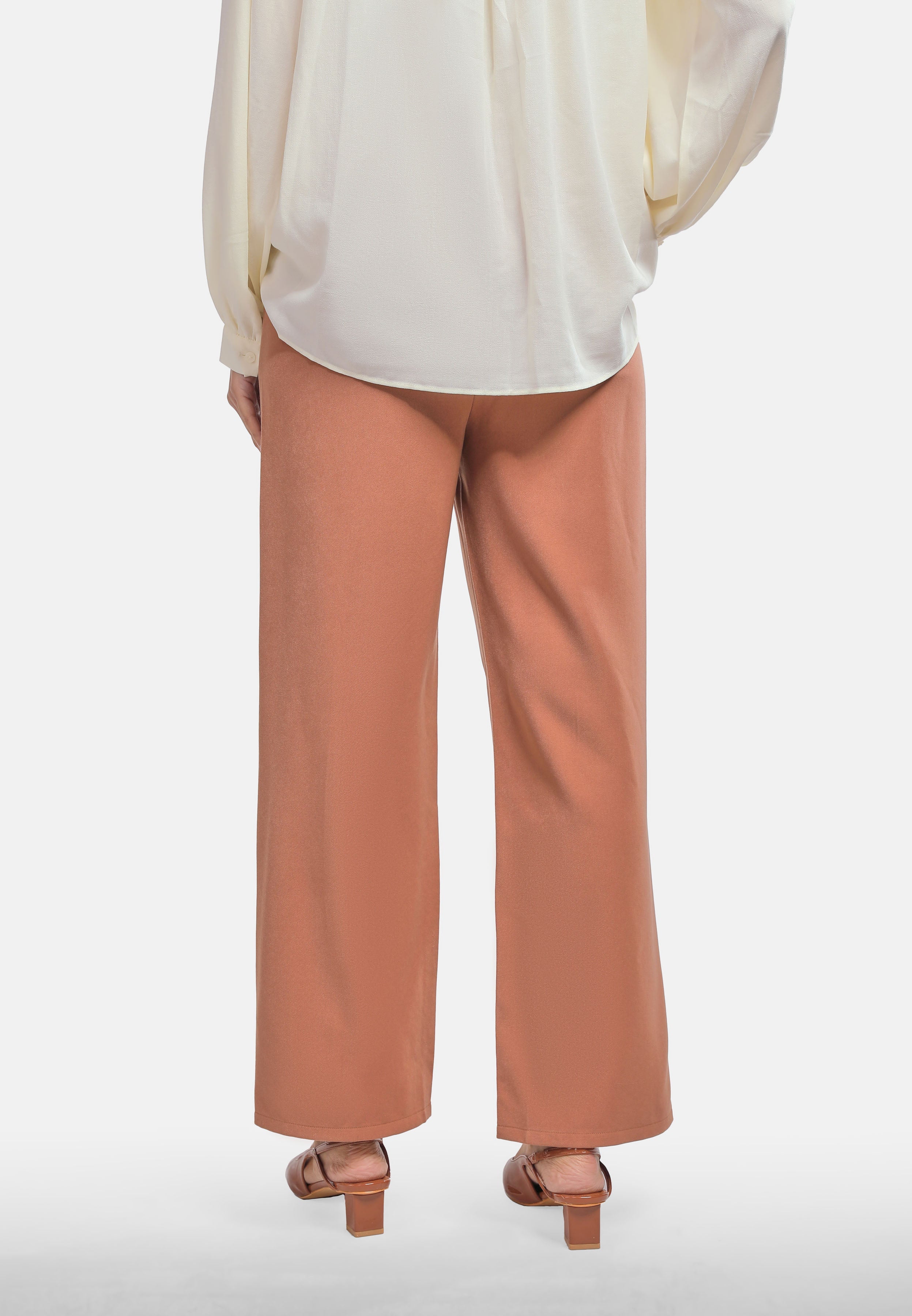 Arissa Women Straight Cut Polyester Twill Straight Cut Long Pants MDE - ARS-11212