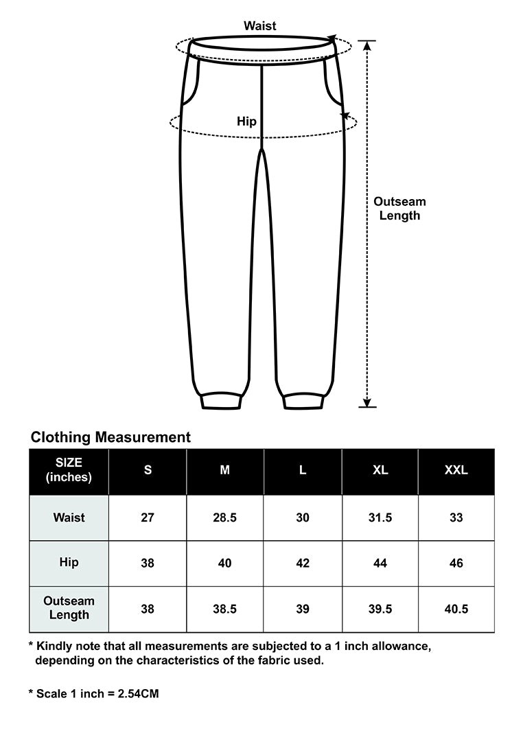 CTH unlimited Men Inlay Terry Jogger Pants with Mix and Match - CU-5446