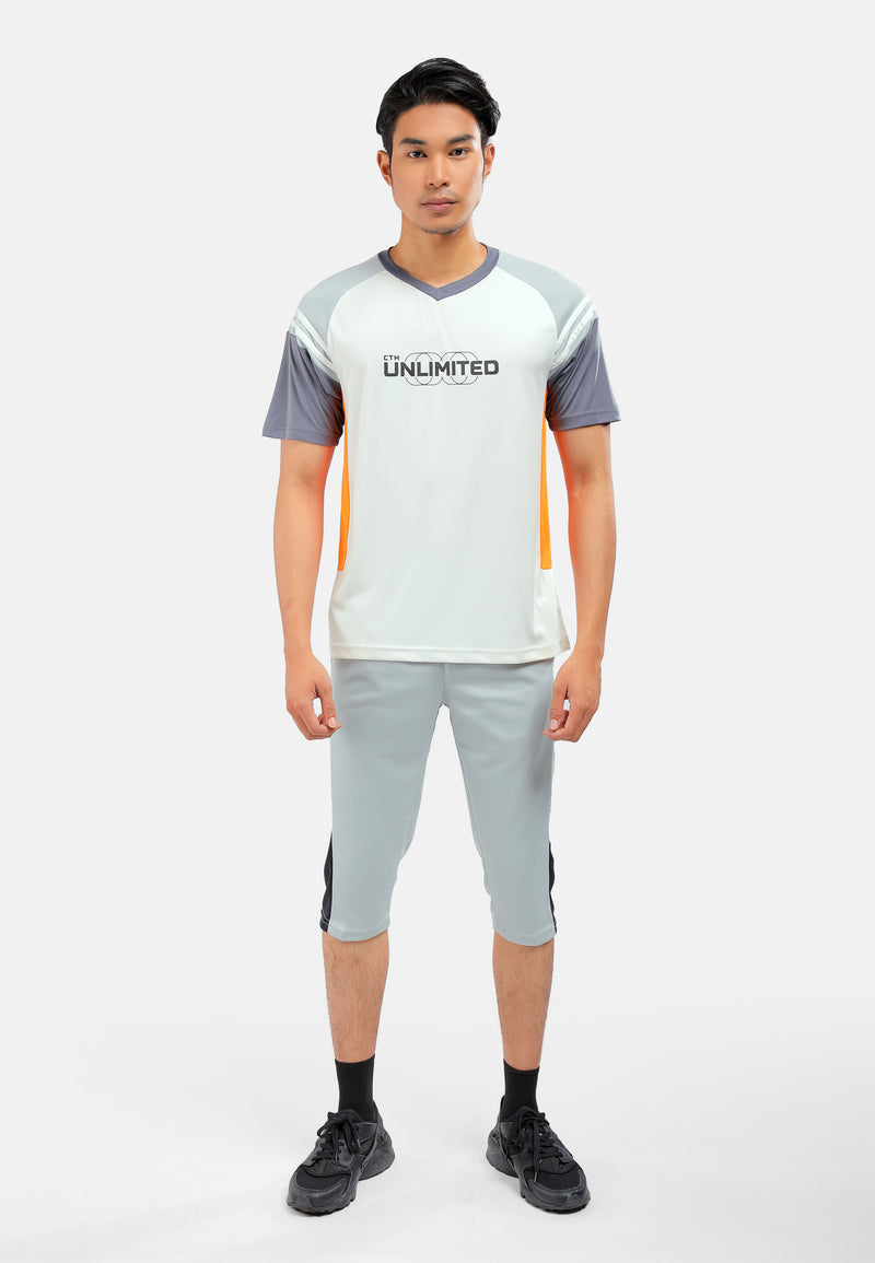 CTH unlimited Men Polyester Interlock V Neck Short Sleeve Jersey Top - CU-90870