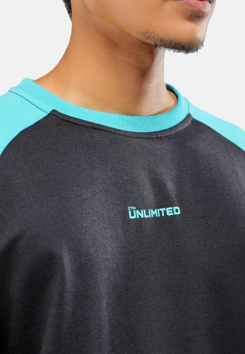 CTH unlimited Men Inlay Terry Round Neck Long Sleeve Sweater - CU-6218