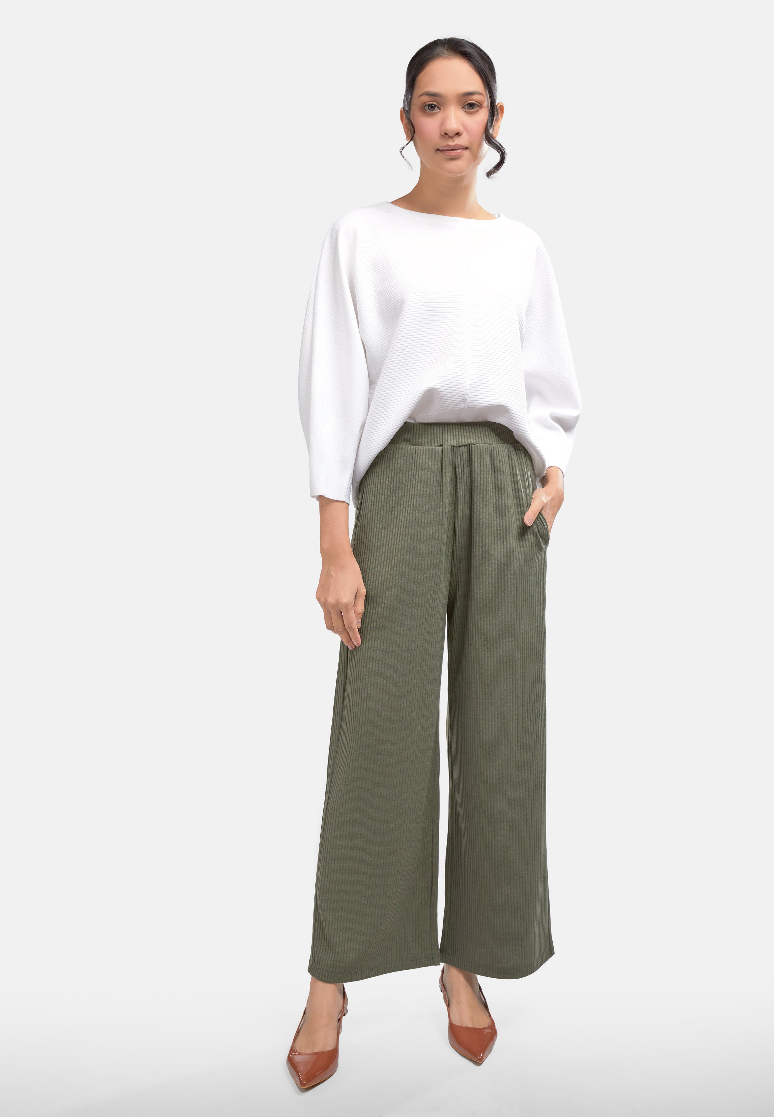 Arissa Loose Straight Cut Long Pants ARS-11210 (MD3)