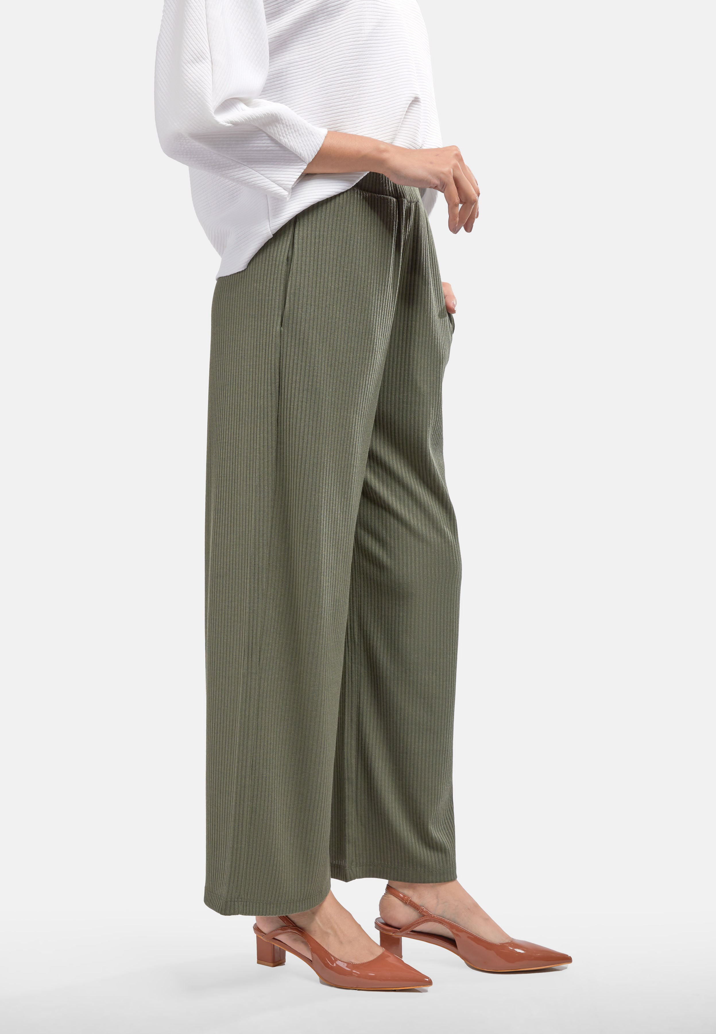 Arissa Loose Straight Cut Long Pants ARS-11210 (MD3)