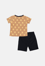 Cheetah Baby Boy Short Sleeves Suit Set - CBB-182960(F)