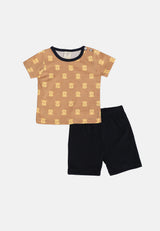 Cheetah Baby Boy Short Sleeves Suit Set - CBB-182960(F)