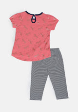 Cheetah Baby Girl Short Sleeves Suit Set - CBG-182880(F)