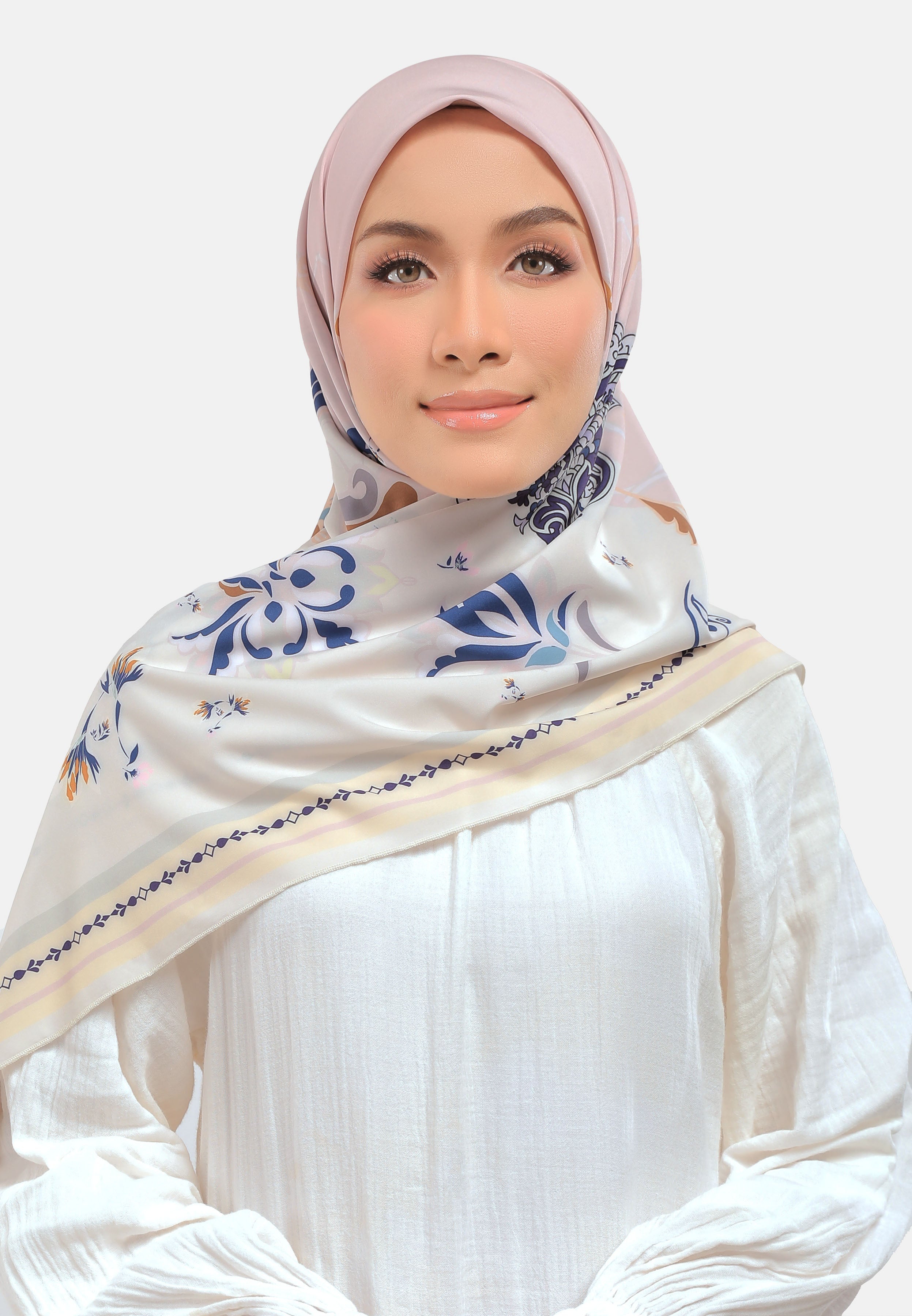 Arissa Hijab Akureyri Printed Square Scarf - ARS-ST1152 (MD2)