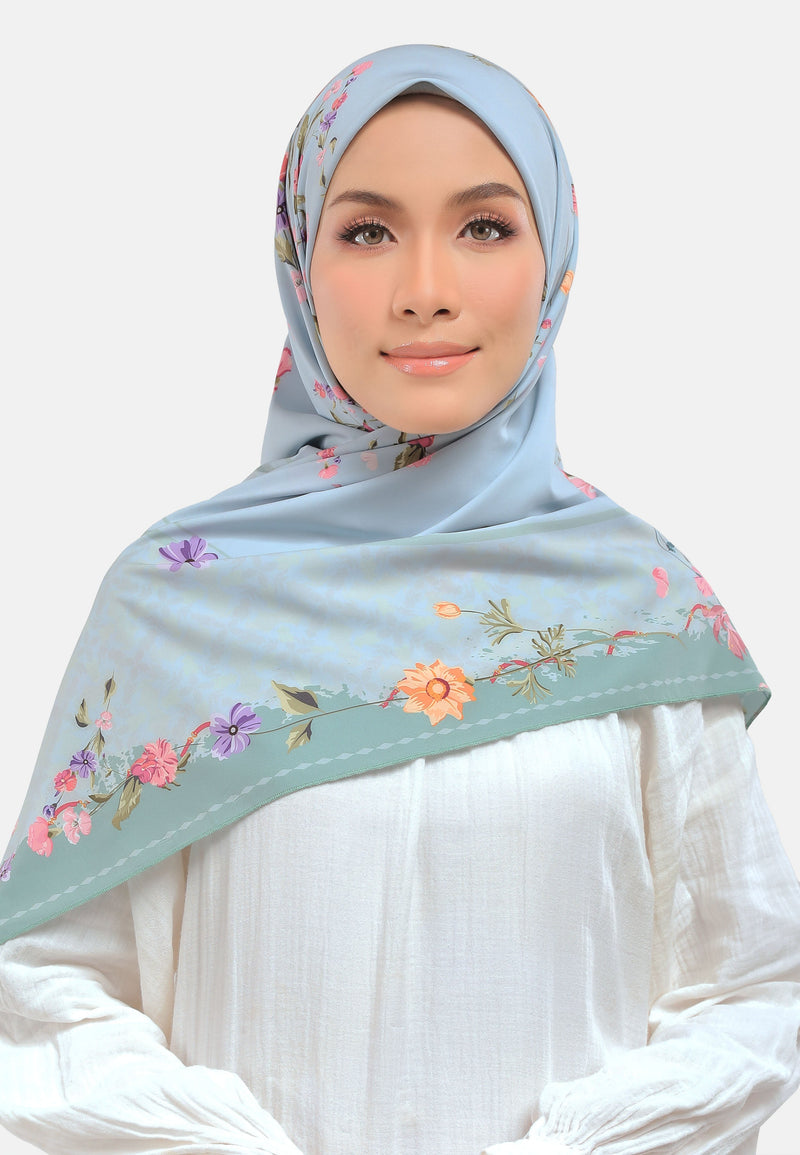 Arissa Hijab Kitakyushu Printed Square Scarf - ARS-ST1158