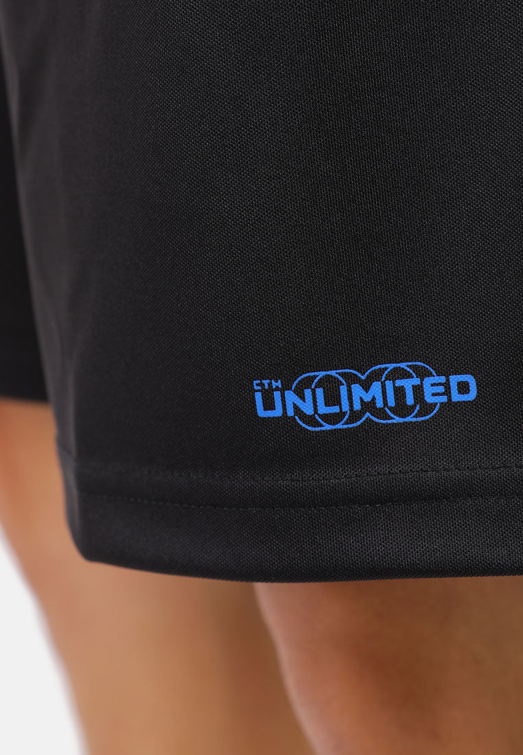 CTH unlimited Men Polyester RJ PK Track Shorts with Printing - CU-2860(F)