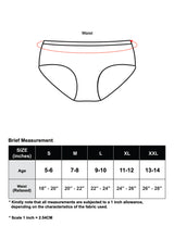 Cheetah Kids Girls 5 in 1 Briefs (Mini) - CJG-1090(R)
