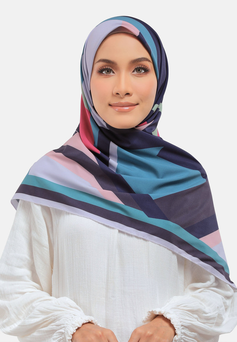 Arissa Hijab Miesian Printed Square Scarf - ARS-ST1186