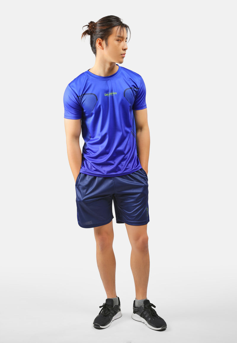 CTH unlimited Men Microfibre Mesh Track Shorts with Printing - CU-2858