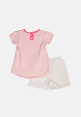Cheetah Baby Girl Short Sleeves Suit Set - CBG-182846(F)