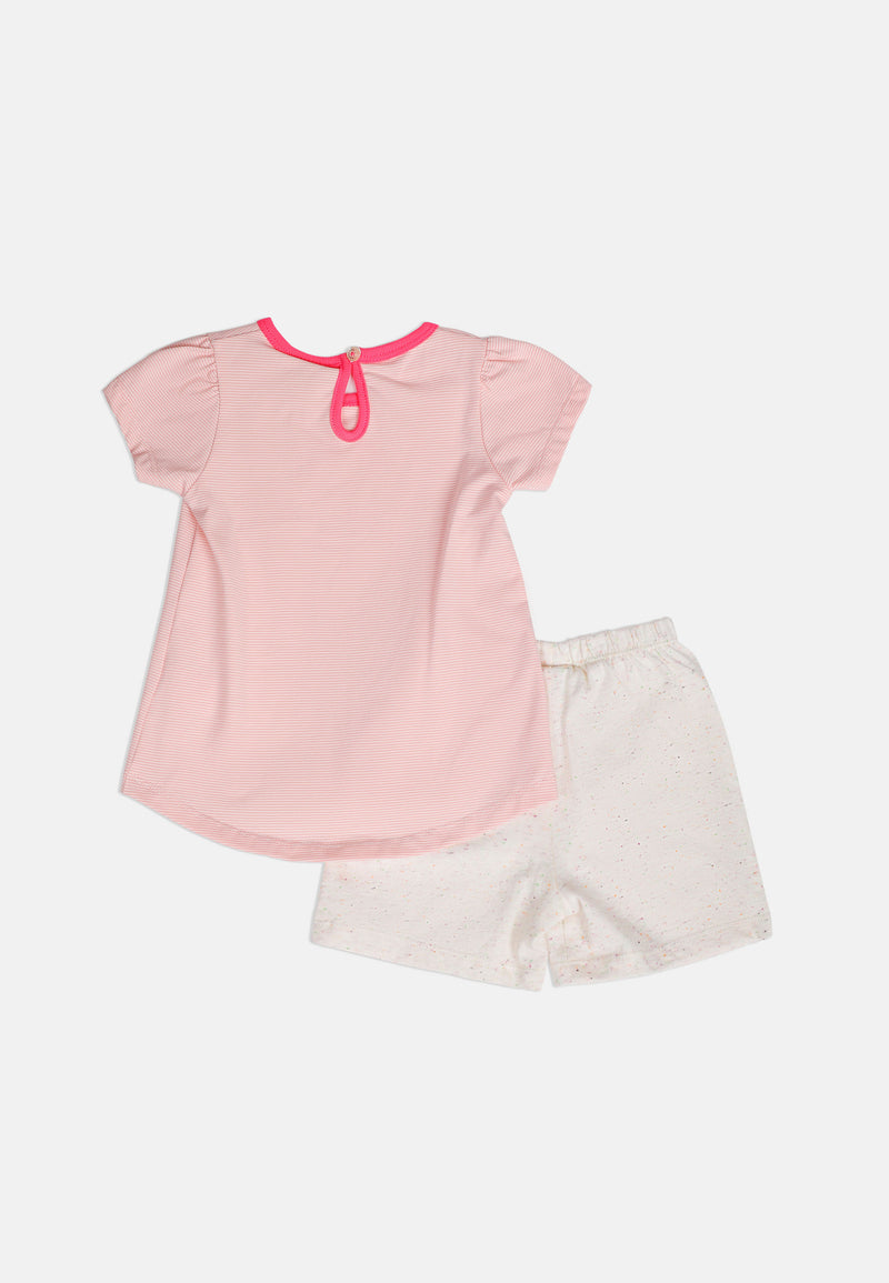 Cheetah Baby Girl Short Sleeves Suit Set - CBG-182846(F)