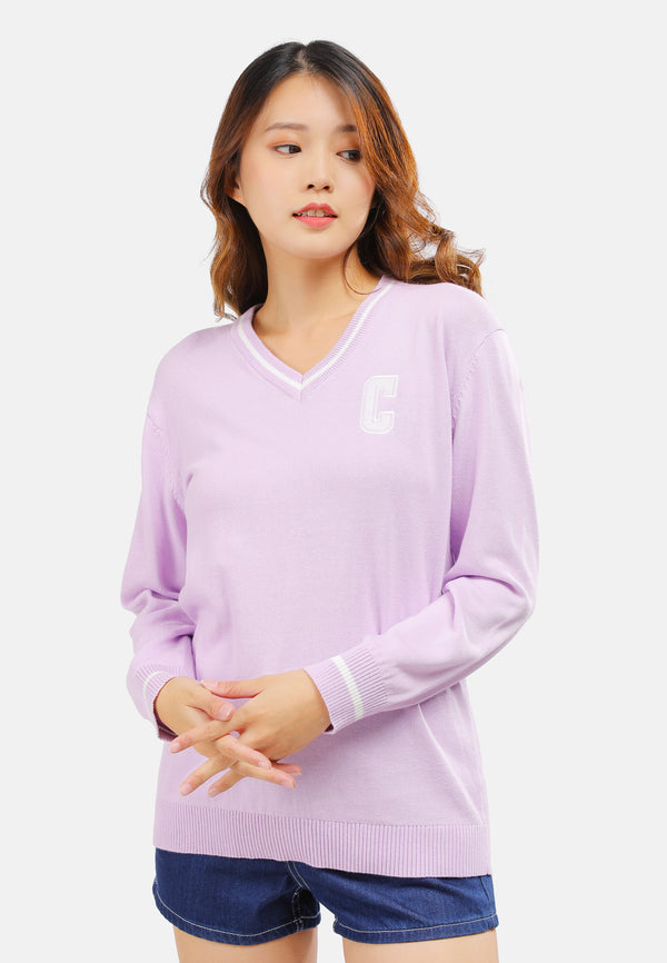 Cheetah Women V-Neck Knit Sweater - CL-65902