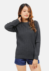 Cheetah Women Cable Knit Sweater - CL-65898