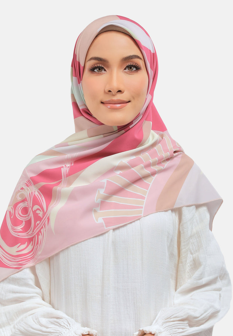Arissa Hijab Andrina  Printed Square Scarf - ARS-ST11206